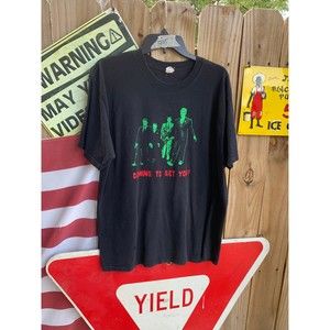 Vintage Y2K Coming to Get you black T-shirt Size XL